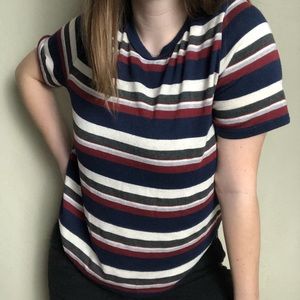 Multicolored Striped Tee